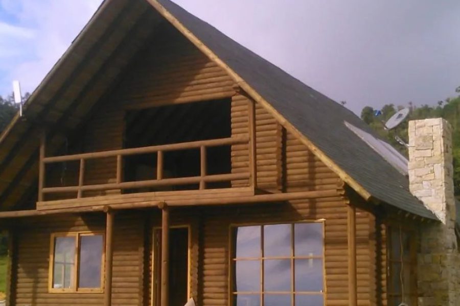 cabaña en la ciudad